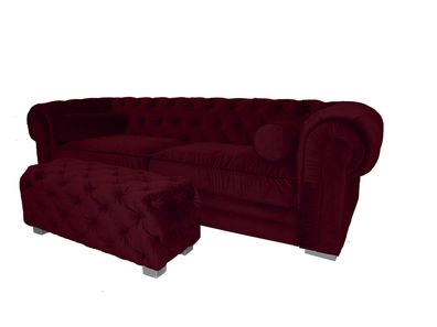 Chesterfield Sofa Polster Designer Couchen Sofas Garnitur Couch Dreisitzer ?30