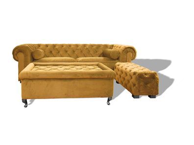 Chesterfield Sofa Polster Designer Couchen Sofas Garnitur Couch SLIII Sofa ?22