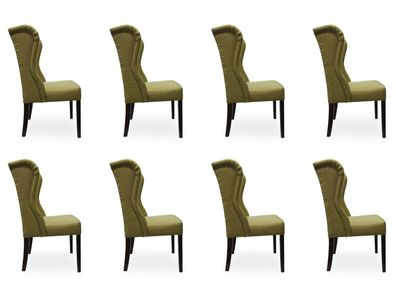 8x Design Polster Sitz Stühle Stuhl Seht Garnitur Sessel Lounge Club Set