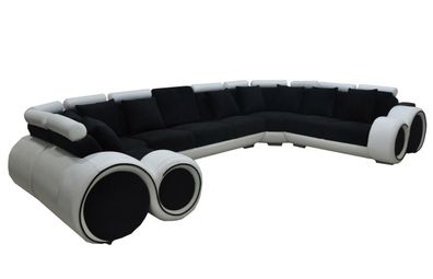 Ecke Leder Modern XXL Couch Wohnlandschaft Ledersofa Sofa U-form A1163 +