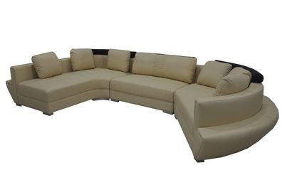 Runde Eck Sofa Couch Polster XXL Big Rund Couchen Wohnlandschaft U Form A1137