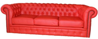 Chesterfield Polster Sofa Couch Designer Garnitur 3 Sitz Couchen Klassisch * Neu*