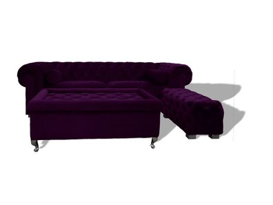Chesterfield Sofa Polster Designer Couchen Sofas Garnitur Couch SLIII Sofa ?23