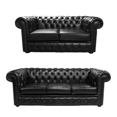 Chesterfield Sofagarnitur 3 + 2 Sitzer Couch Sofa Polster Garnitur Komplett Set