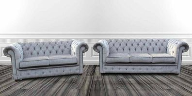 Design Polster Sofa Couch Sitz Lounge Club Garnitur Chesterfield Sofagarnitur