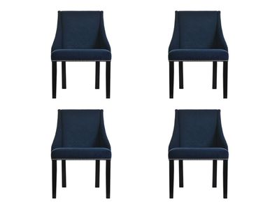 4x Sessel Design Polster Stühle Stuhl Chesterfield Klassische Lehn Leder
