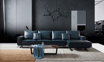 Italienische Möbel Sitz Leder Couchen Sofa Garnitur Wohn Landschaft ITALY Zimmer