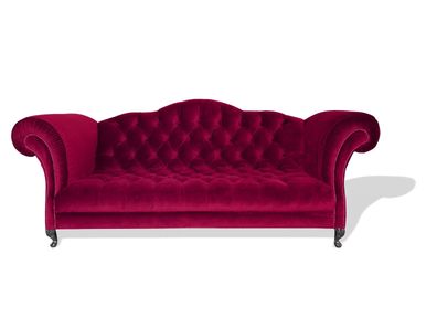 Chesterfield Sofa 3 sitz Polster Designer Couchen Sofas Garnitur Dreisitzer Rot