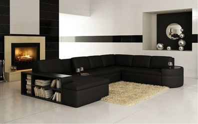 Modern Ecksofa Couch Polster Leder Design Sofa Garnitur Wohnlandschaft PH26 Neu