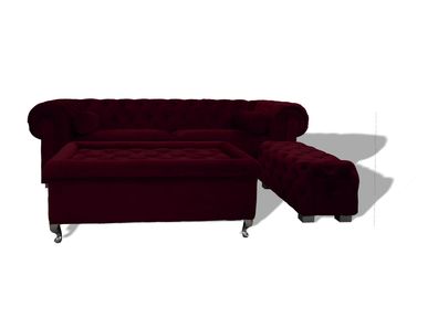 Chesterfield Sofa Polster Designer Couchen Sofas Garnitur Couch SLIII Sofa ?19