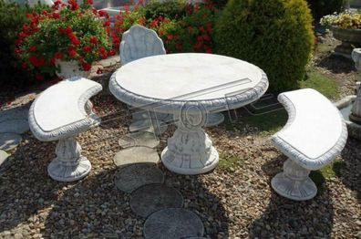 Antik Ritter Stil Tisch Garten Tische Stein Dekoration Rund Möbel Beton S105003