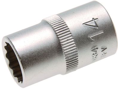 12-kant Stecknuss SW 14mm , 1/2" , kurz