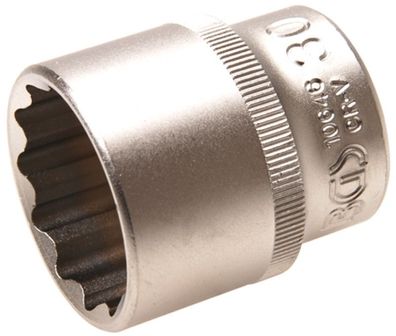 12-kant Stecknuss SW 30mm , 1/2" , kurz