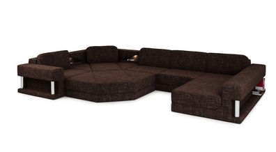Modern Ecksofa Couch Polster Leder Design Sofa Garnitur Wohnlandschaft Parlamen