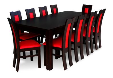 Tische Essgruppe Esszimmer Garnitur Stuhl Set Holz Essgarnituren Tisch 10 Stühle