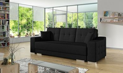 3 Sitz Sofa Couch Textil Stoff Bettfunktion Schlafsofa Neu Polster Garnitur Neu