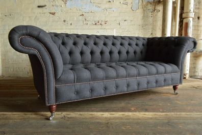 Chesterfield Design Luxus Polster Sofa Couch Sitz Garnitur Leder Neu Sofas #197