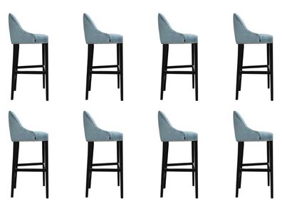 8x Design Hocker Bar Lehnstuhl Polster Stühle Sessel Wohn Zimmer Stuhl Barhocker