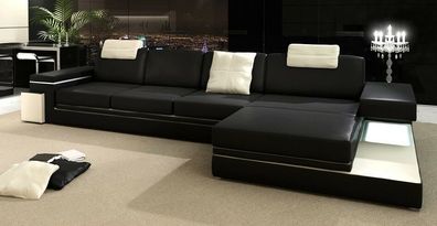 Ledersofa Wohnlandschaft XXL Ecksofa Bigsofa Design Couch Designersofa Garnitur