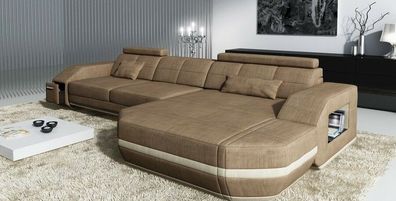designer luxus ecksofa couch polster ecke wohnlandschaft l couchen stoff textil