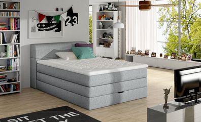 Luxus Design Bett Boxspring Polster Doppel Leder Betten Komplett Set Neu Aqua