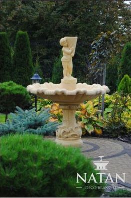 Zierbrunnen Springbrunnen Brunnen Dekoration Garten Fontaine Teich Carello