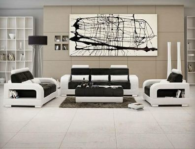 Designer Garnitur Sofagarnitur Polster Couch Sofa Polstergarnitur Neu H2209