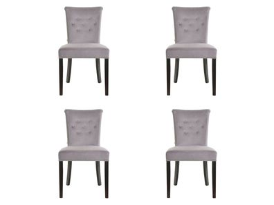 4x Design Polster Sitz Stühle Stuhl Seht Garnitur Sessel Lounge Club Set