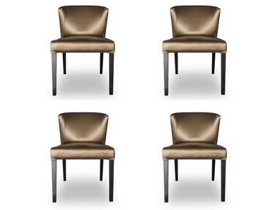4x Stühle Stuhl Polster Design Lehn Garnitur Sessel Komplett Modernes Set Neu