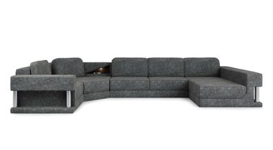 Modern Ecksofa Couch Polster Leder Design Sofa Garnitur Wohnlandschaft ParlameG