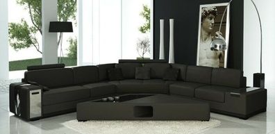 Ledersofa Ecksofa Sofa Couch Polster Designer Eckgarnitur Wohnlandschaft LimaB