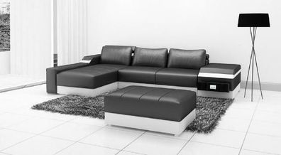 Ecksofa Eck Sofa Couch Polster Leder Garnitur Wohnlandschaft Chaiselounge Sofas