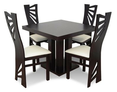 Stuhl Set Tisch + 4 Stühle Garnituren Wohnzimmer Esszimmer Ausziehbar bis 240cm