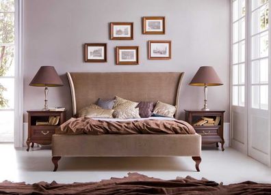 Klassisches Bett Betten Ehebett Doppelbett Holzbett Landhaus - Model CL-1