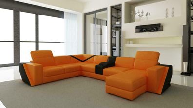 Ledersofa Sofa Couch Polster Wohnlandschaft Designer Ledersofa L Form Garnitur