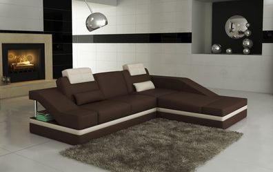 Moderne Ledersofa Ecksofa L Form Couch Polster Sitz Ecke Sofa Couchen Garnitur