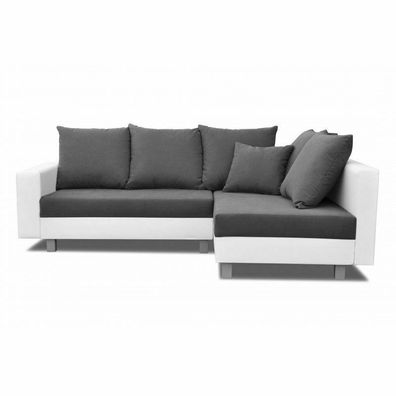 Design Ecksofa Sofa L-form Bettfunktion Couch Sitz Eck Sofas Textil Polster Neu