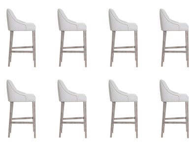 Design Barhocker 8x Stuhl Hocker Tresen Bar Set Stühle Komplett Garnitur Neu