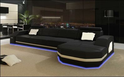 Leder Sofa Couch Eck Polster Garnitur XXL Wohnlandschaft Couchen Sofas C4011C