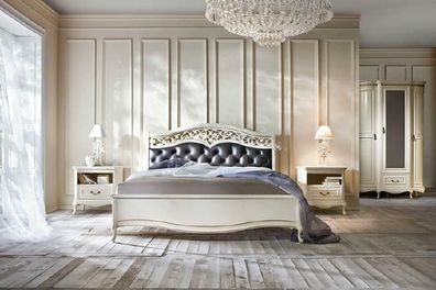 Italienische Stil Schlafzimmer Komplett Möbel Bett Nachttisch Schrank Kommode 2