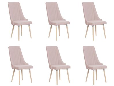 6x Stühle Stuhl Polster Modernes Set Design Lehn Garnitur Sessel Komplett Neu