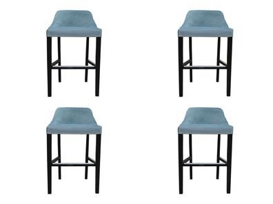 4x Design Chesterfield Barhocker Hocker Hochstuhl Set Polster Stühle Garnitur