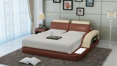 Polster Design Luxus Bett Betten Leder Modernes Schlafzimmer 140/160/180 LB8814