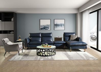 Eck Leder Design Sofa Italienische Möbel Sitz Polster Garnitur Couch Landschaft