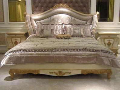 Schlafzimmer Bett Edle Luxus Klass Klassische Betten Barock Rokoko Antik Stil