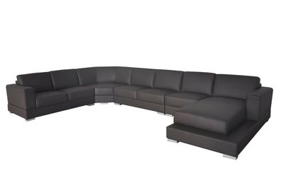 Ecke Leder Modern XXL Couch Wohnlandschaft Ledersofa Sofa U-Form A1127