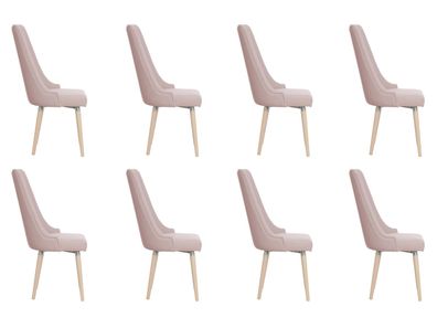 8x Stühle Stuhl Polster Modernes Set Design Lehn Garnitur Sessel Komplett Neu