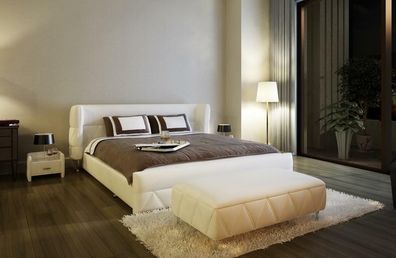 Modernes Design Bett Hotel XXL Betten Luxus Stil Doppel Leder 140 160 180x200cm