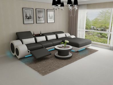 Ledersofa Couch Sofagarnitur Neu Ecksofa Eck Garnitur Design Modern Sofa G8035H