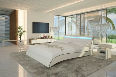 Design Betten Doppel Ehe Modernes Hotel Gestell Schlaf Zimmer Leder Luxus Bett